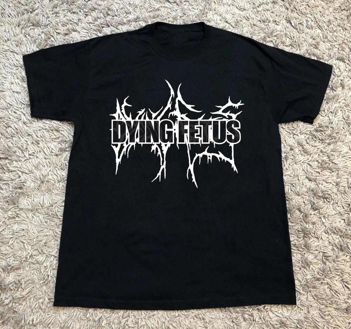 Collection Dying Fetus Band Logo Classic Cotton Black All Size TShirt Streetwear Harajuku M