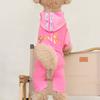 Cute Dog Jumpsuit Pullovers Pet Clothes Bulldogs Dog Hooded  Spring