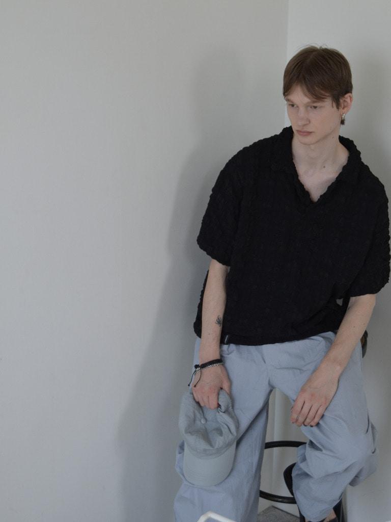 AZENDER Paper Wide String Pants Blue