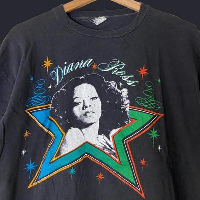 Vintage Diana Ross Start Cotton Shirt Unisex Concert S To 5XL