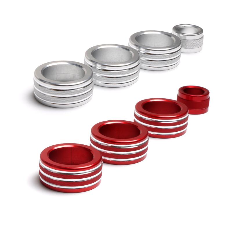 Car Center Control Air Conditioning Volume Knob Ring Button Cover Interior Frame For BMW E60 5 Series Car Accessories