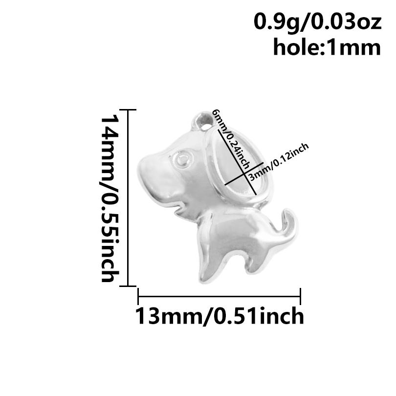 5pcs Kawaii Charm Flower Star Crab Stainless Steel Pendants For Jewelry Making Supplies Assorted Mini Charms In Bulk DIY Finding