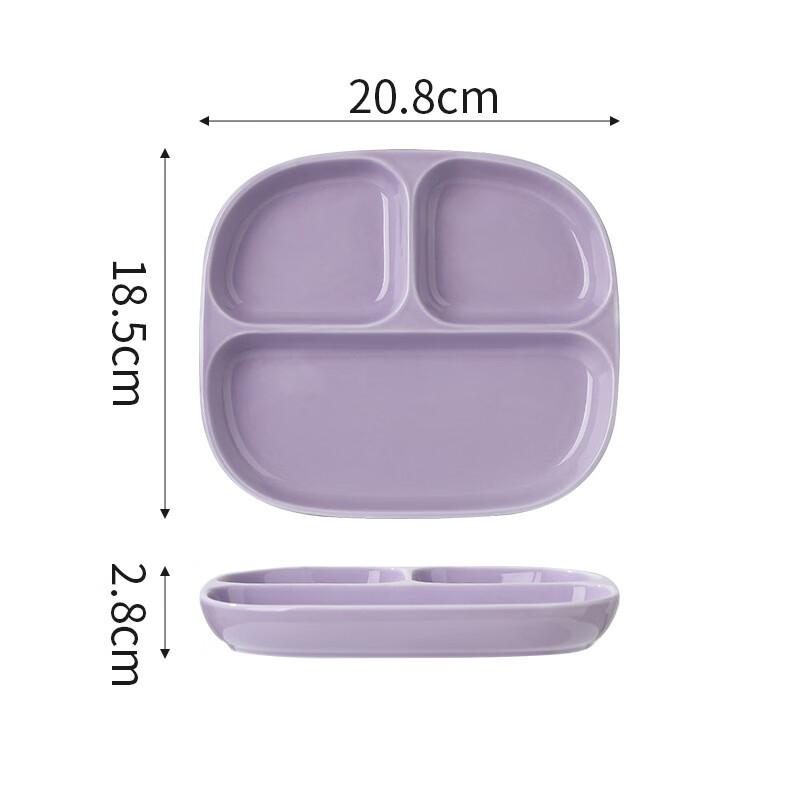 

ZISIZ Ceramic 3-Compartment Divided Plate