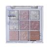 Dikalu Bling Christmas Limited Edition Ice Princess 9-Color Shimmer Eyeshadow Palette 25 Snowball