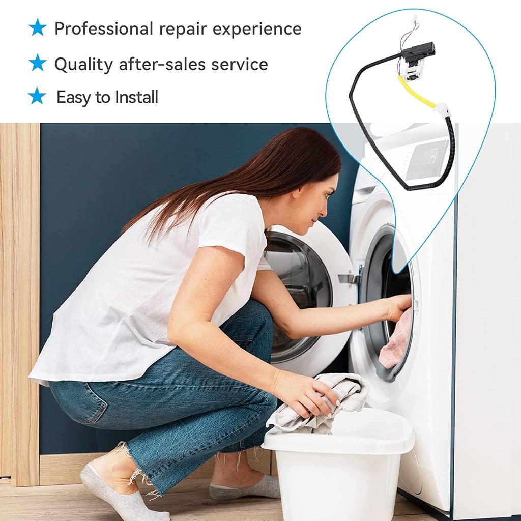 Riegelbaugruppe Langlebig W10838613 W11253733 ATW4675EW0 Waschmaschine ABS Reparatur Heimzubehör Waschmaschinen-Deckelverriegelungsschalter