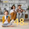 Upgrade 4K Digital Camera for Photography 48MP with 3'' 180° Flip Screen 16X Zoom Autofocus Vlogging Camera for YouTube, Compact Point and Shoot