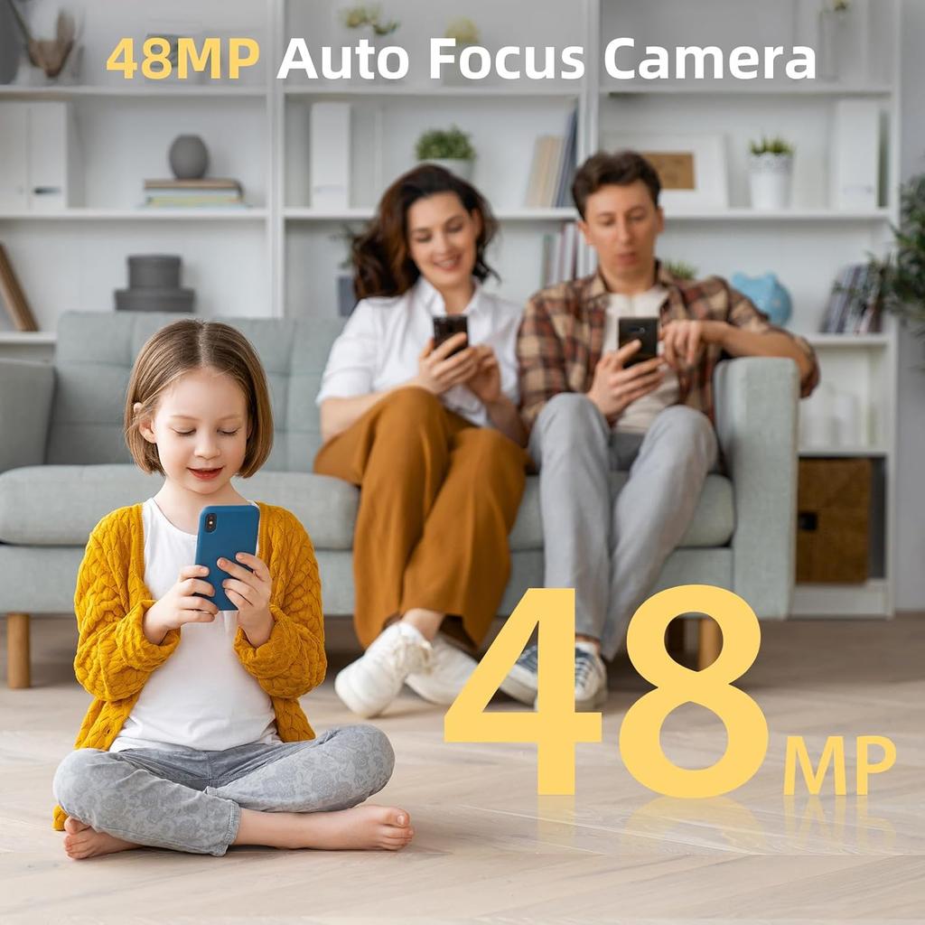 Upgrade 4K Digital Camera for Photography 48MP with 3'' 180° Flip Screen 16X Zoom Autofocus Vlogging Camera for YouTube, Compact Point and Shoot