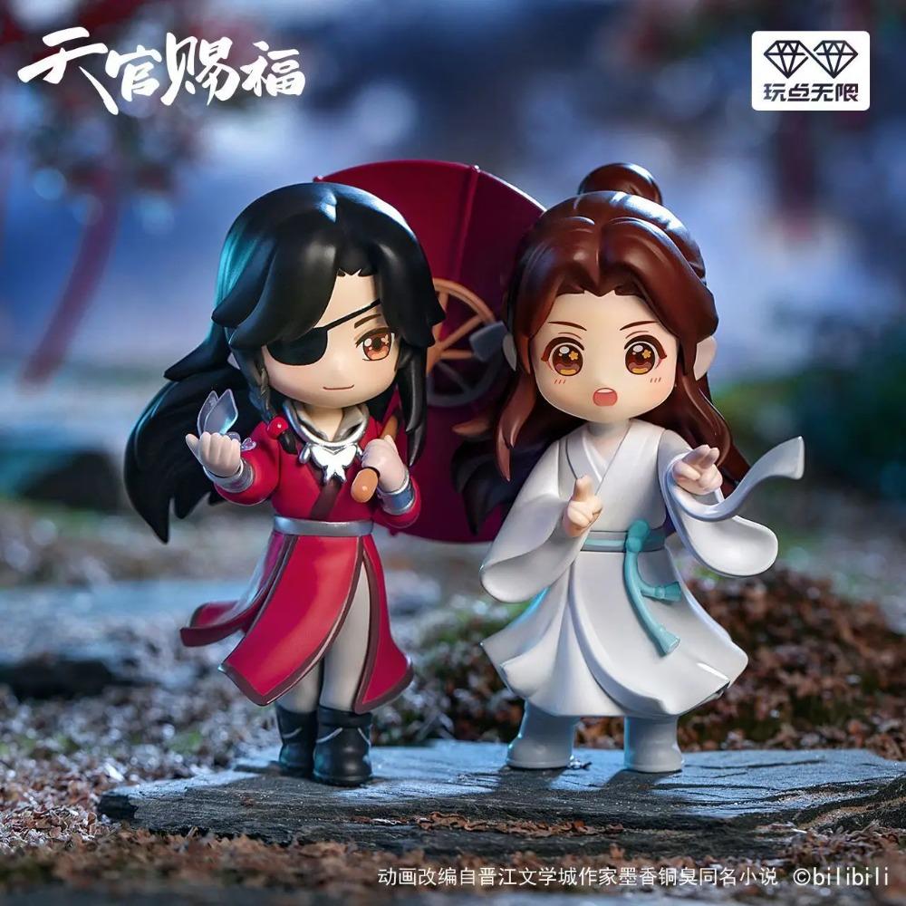 Genuine Heavenly Official Blessing Xie Lian Hua Chneg San Lang Lucky To Meet You Series Action Figures Desk Decoration Toys Gift