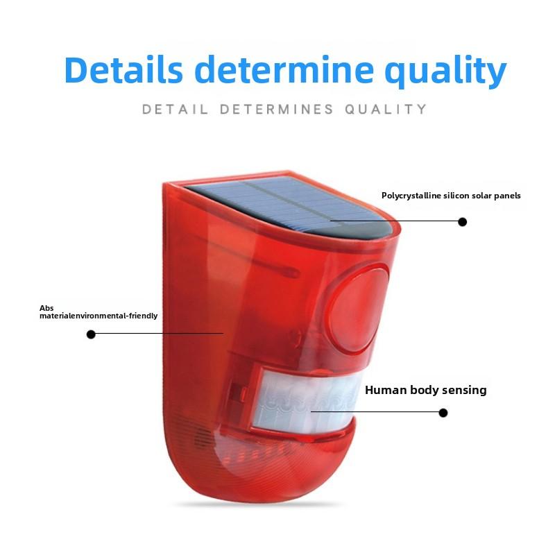 Solar PIR Motion Sensor Outdoor Waterproof Security Alarm Wall Light