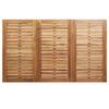 Garden Dining Set 5 Pcs Solid Acacia Wood and Stainless Steel