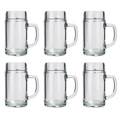 Beer Glass, Beer Mug Set of 6, Styria - 1 Liter