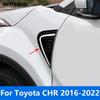 For Toyota C-HR CHR 2016-  Chrome Front Door Side Fender Base Cover Molding Trim Decoration Sticker Exterior Accessories