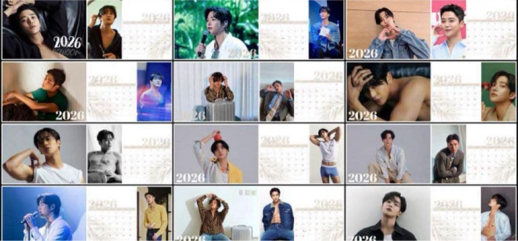 [USED] Rowoon 2026 Desk Calendar New Diary Korean Drama Merchandise