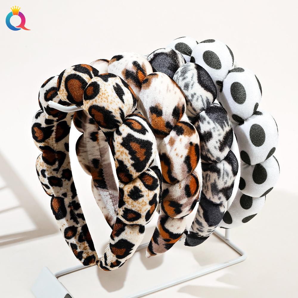 Fluffy Sponge Headband High Cranial Top Spa Headband Headband Headpiece