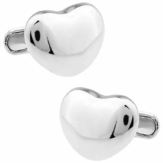 Silver Heart Cufflinks