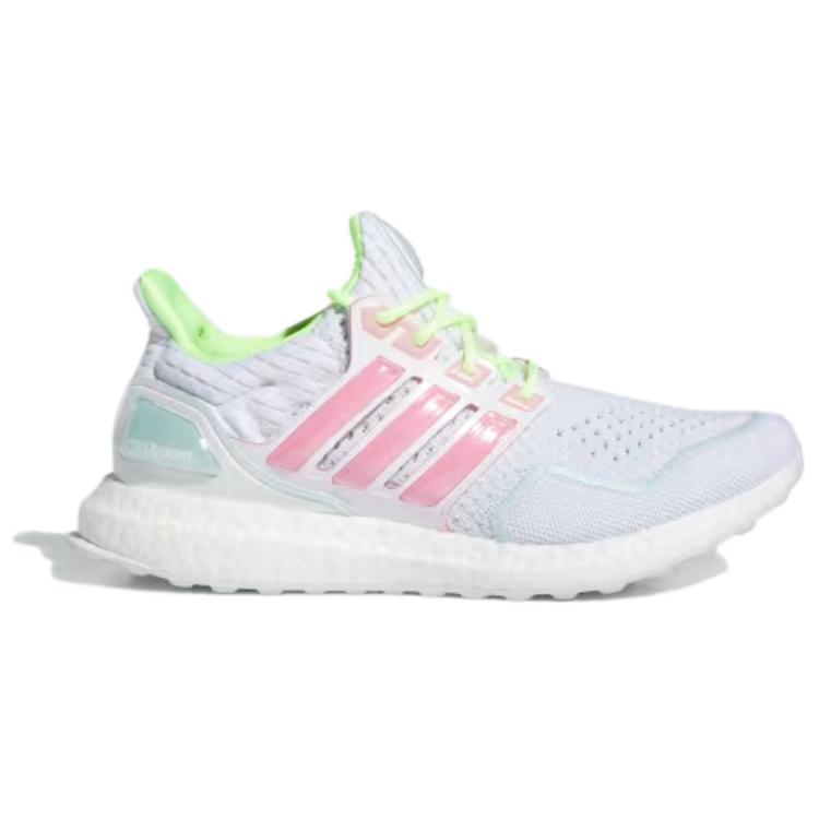 adidas UltraBoost 1.0 Weiß Glücksrosa Damen Sneaker Wolkenweiß Leuchtendes Zitrone ID5949
