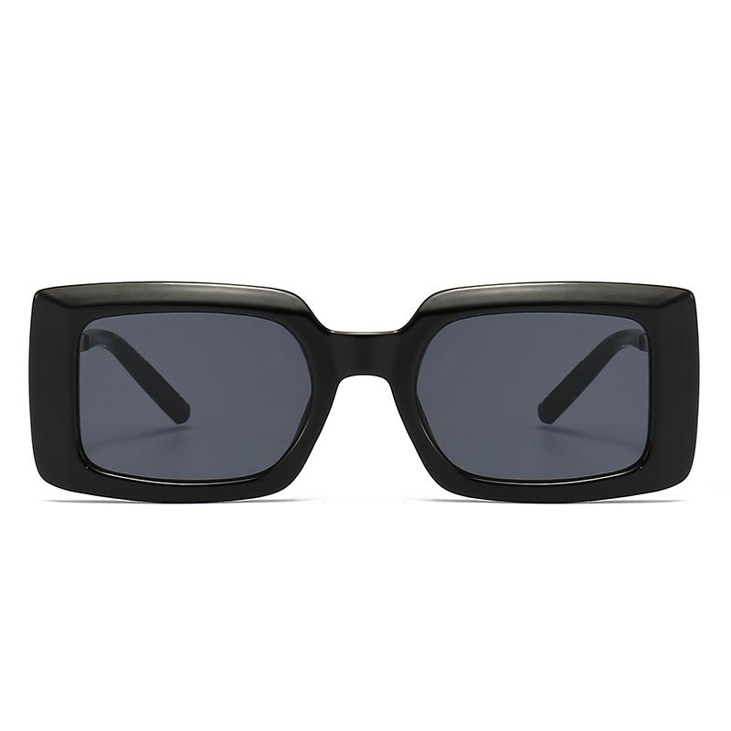 Speciálně navržené pro čtvercové pánské kovové nožičky dekorativní sluneční brýle moderní retro stranicové sluneční brýle pro ženy Lh058