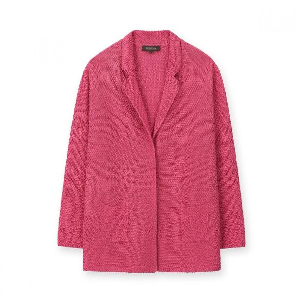 Furina Linen Silk Tailored Jacket Rhino Pink/M (90)