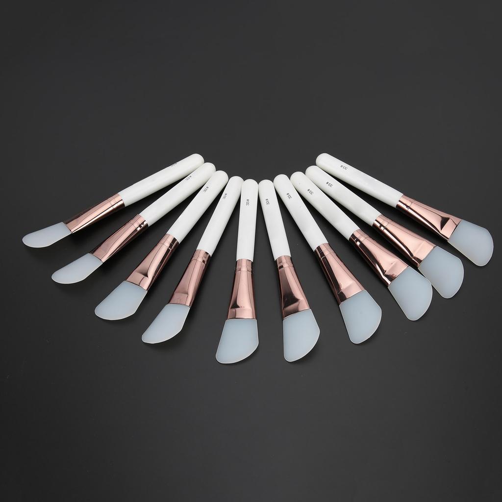 10pcs Silicone Facial Mask Brush Soft DIY Mud Mask Mixing Stirring Brush (Knife Shape)