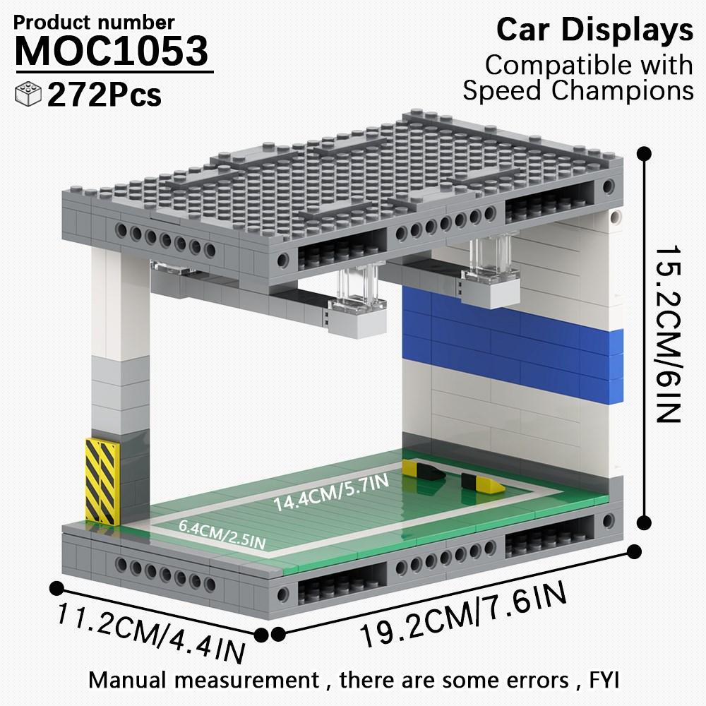 MOC Stand Movie Anime Military Action Figure Display Stands Box Blocks Compatible 75257 05007 75105 High-Speed Championed Block Bricks Toys Playsets