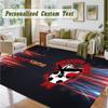Crystal Velvet Square Rug Custom NameBristol City Pattern Non Slip Home Floor Decor Rug