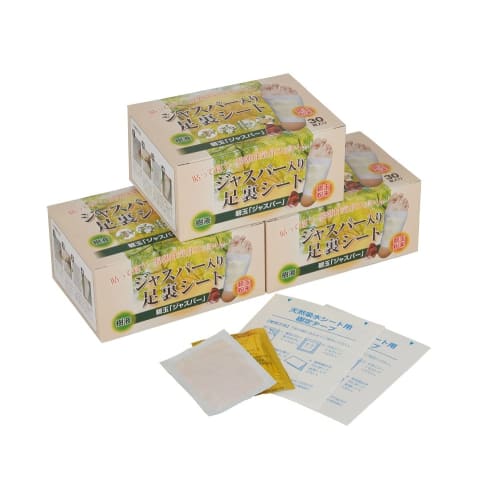 Jasper-infused Foot Sheets, 30 Sheets, Set of 3, Ibuki Tree Sap Sheets