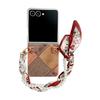 Retro Color Collision Phone Case For Samsung Galaxy Z Flip 7 5G Scarves Bracelet Protective PC Hard Shell Flip7 Back Cover