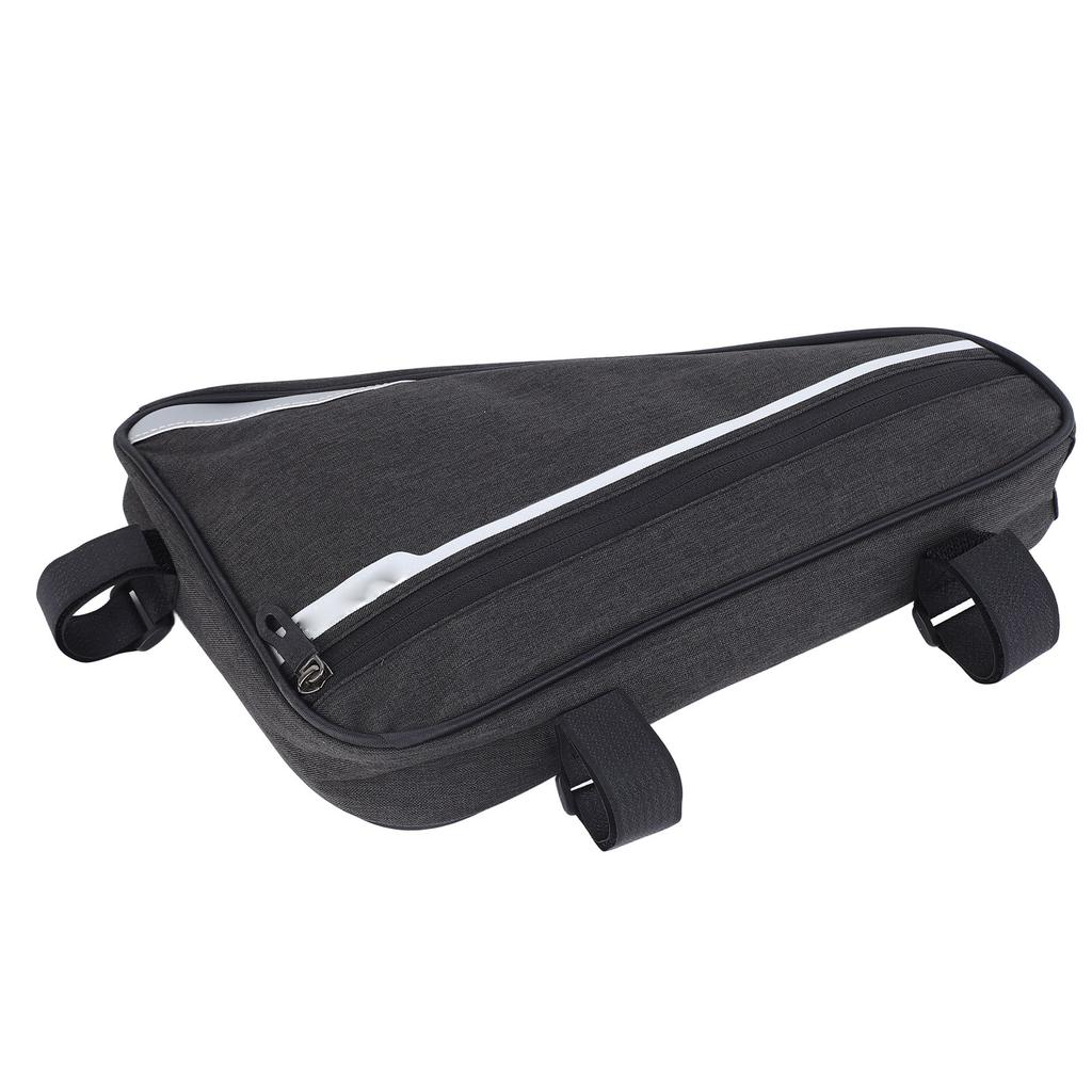 Bike Triangle Frame Bag 1.2L Polyester Fiber Waterproof Bike Under Top Tube Corner Pouch for