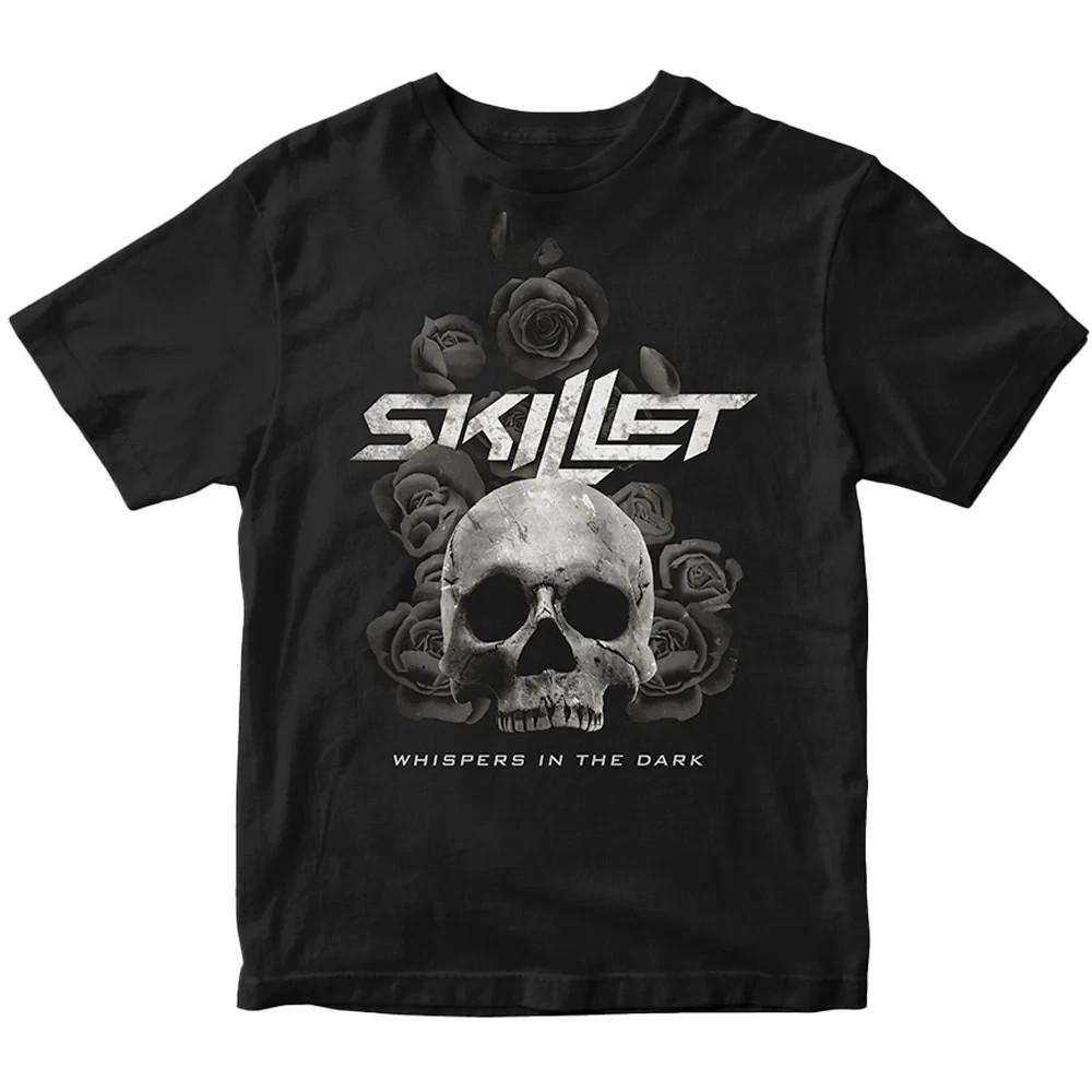 Футболка Skillet Band Whispers In The Dark Черная Хлопковая Полный Размер S-5XL Унисекс S