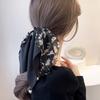 Hair Adult Hair Large Floral Hair Gentle on Day Stylish Hair Set of 2 Women's Ties, Scrunchies, Ribbons, Ponytails, Volume, Print, Bows, Arrangements,