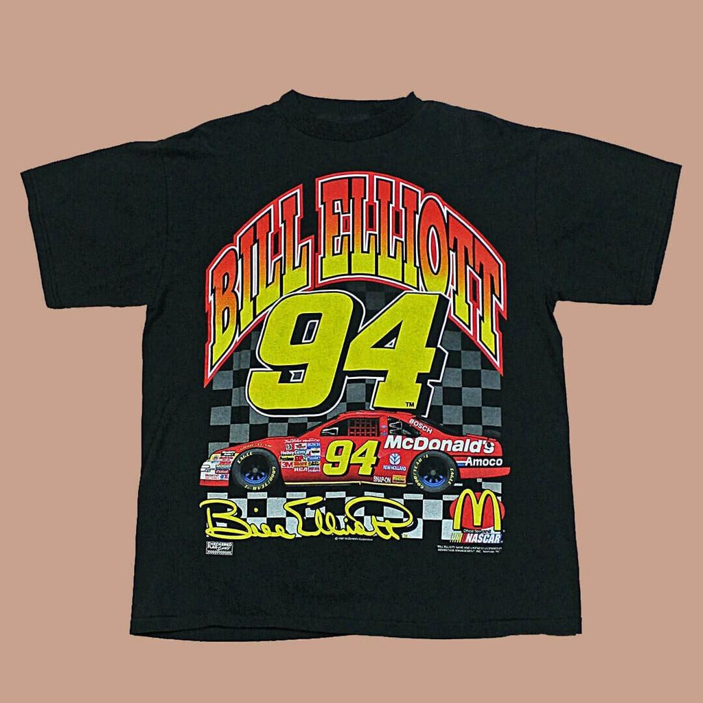 1997 Bill Elliott Vintage T-shirt NASCAR speedway tshirt Gift Unisex