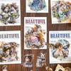 1 Sheet Handbook Sticker Set, Scrapbooking Decorative Sticker Adhesive Sticker for Luggage Glass Planners Notebook