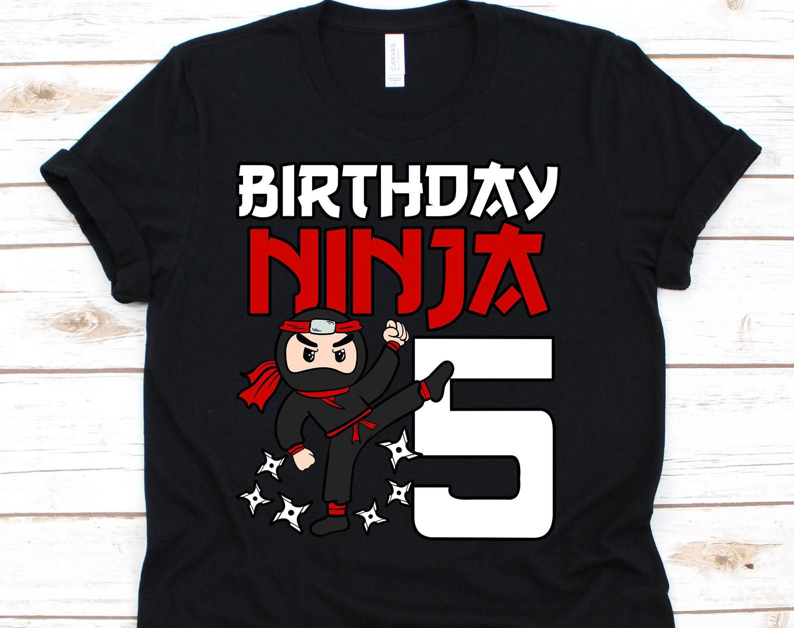 Birthday Ninja Shirt, 5th Birthday Shirt, 5th Birthday, Birthday Shirt, Birthday Gift, Birthday Ninja 5 Year Old, Ninja Birthday Shirt, S