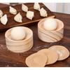 Wooden Dumpling Skin Press Tool Dough Press Mold  Kitchen Wrapper Maker for Dumpling Ravioli Tortilla Dough Cooking Baking Tool