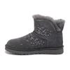 Comfortable Warm Short Snow Boots Women Boots Gray 1103799-CHRC