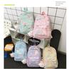 2023 New Cartoon Printed Backpack For Girls Korean Version Cute And Lightweight Nylon Material Breathable And Durable School Shoulder Bag