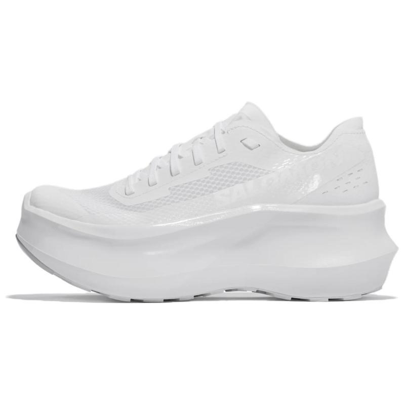 COMME DES GARÇONS x SALOMON Phantasm Rutschfest Verschleißfest Niedrig geschnittene Laufschuhe Damen Weiße Sneaker L47671800