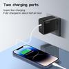 100W Multi-Port Fast Charger: Type-C PD+USB, EU/UK Plug, Compatible with iPhone 15