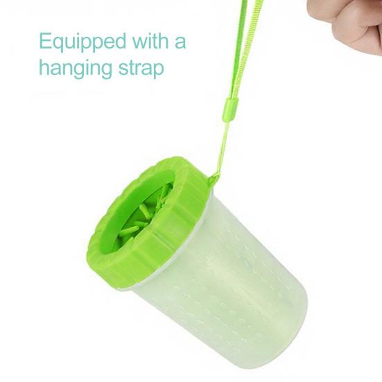 Dog Paw Cleaner Cup Portable Dog Paw Cleaning Tool Silicone Paw Cleaner with Soft Bristles for Medium Large Dogs Travel Park Visit
