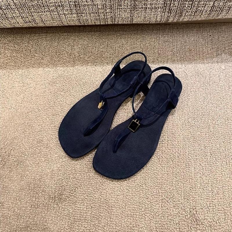 New Style Shoes Retro Buckle Flat Sandals