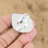 Natural Crystal Quartz Gemstone 925 Silver Multi Stone Adjustable Ring For Girls