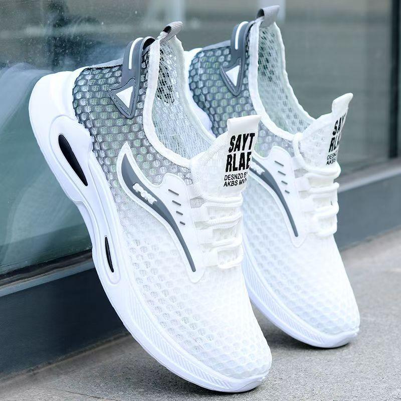Summer ice silk mesh shoes casual running sports shoes trendy shoes student breathable shoes