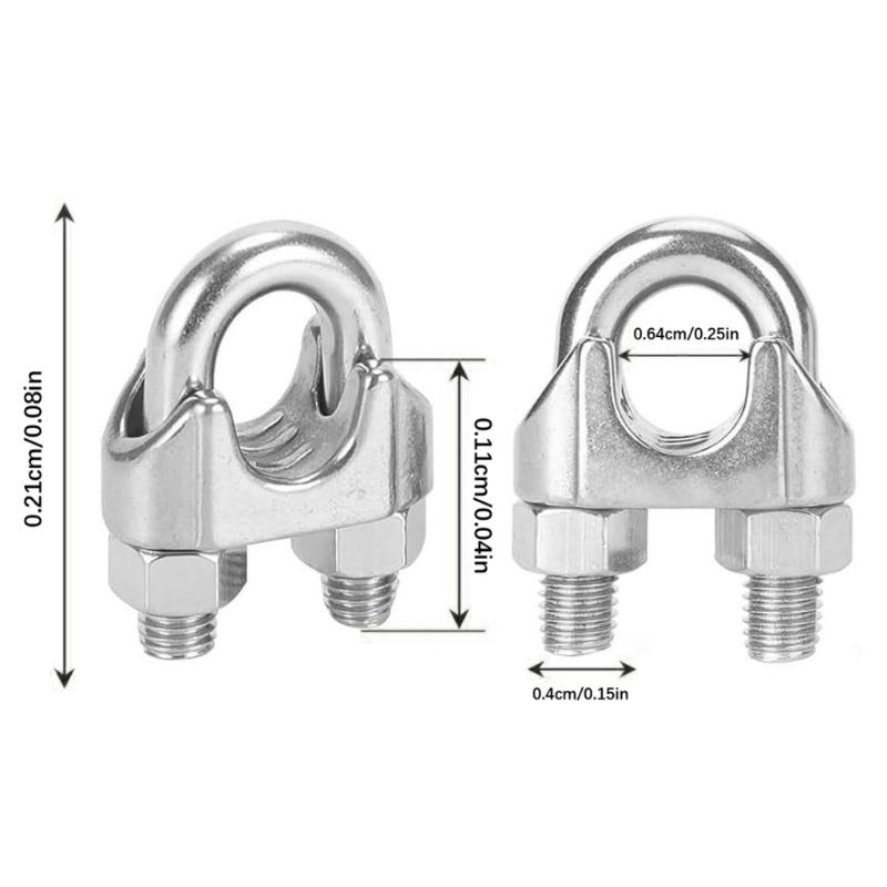 40PCS Rustproof U Shaped Clamping Devices Strong Metal Fastener with Adjustable Grip Suitable for Workshop DIY Projects