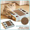 Kratzbrett mit Whack-a-Mole Spielzeug, Interaktives Puzzle-Spielzeug mit geringem Haarausfall für und zum Spielen