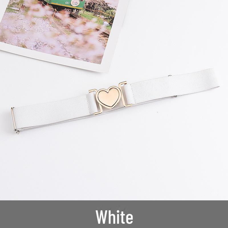 Unisex Adjustable Elastic Braided Canvas Belt with Alloy Buckle