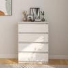 808104 vidaXL Sideboard White 60x36x84 Cm Solid Pine Wood