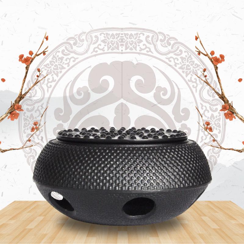 

Cast Iron Alcohol Stove: Compact Tea Warmer for Boiling and Keeping Tea Hot