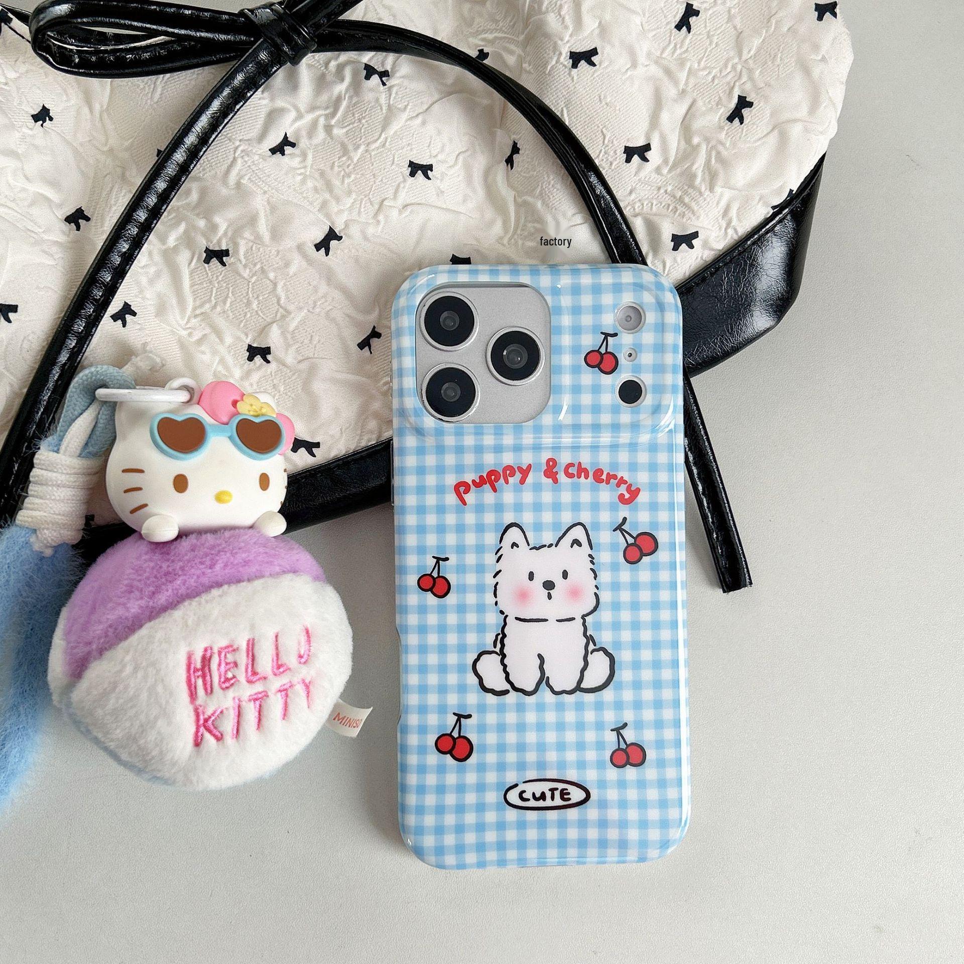 

Grid Western Highlands Apple 17PRO Drop-proof Phone Case for iPhone 16, 15, 14, 13 - Cartoon Theme, Hard Case. iPhone 13