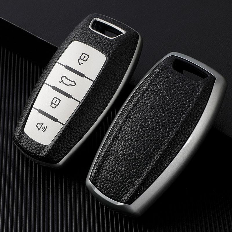 

Для Great Wall Haval Hover H1 H4 H6 H7 H8 H9 GMW Coupe ТПУ кожаный пульт дистанционного управления для автомобиля с 4 кнопками, чехол для ключей, чехол, держатель для сумки серебряный