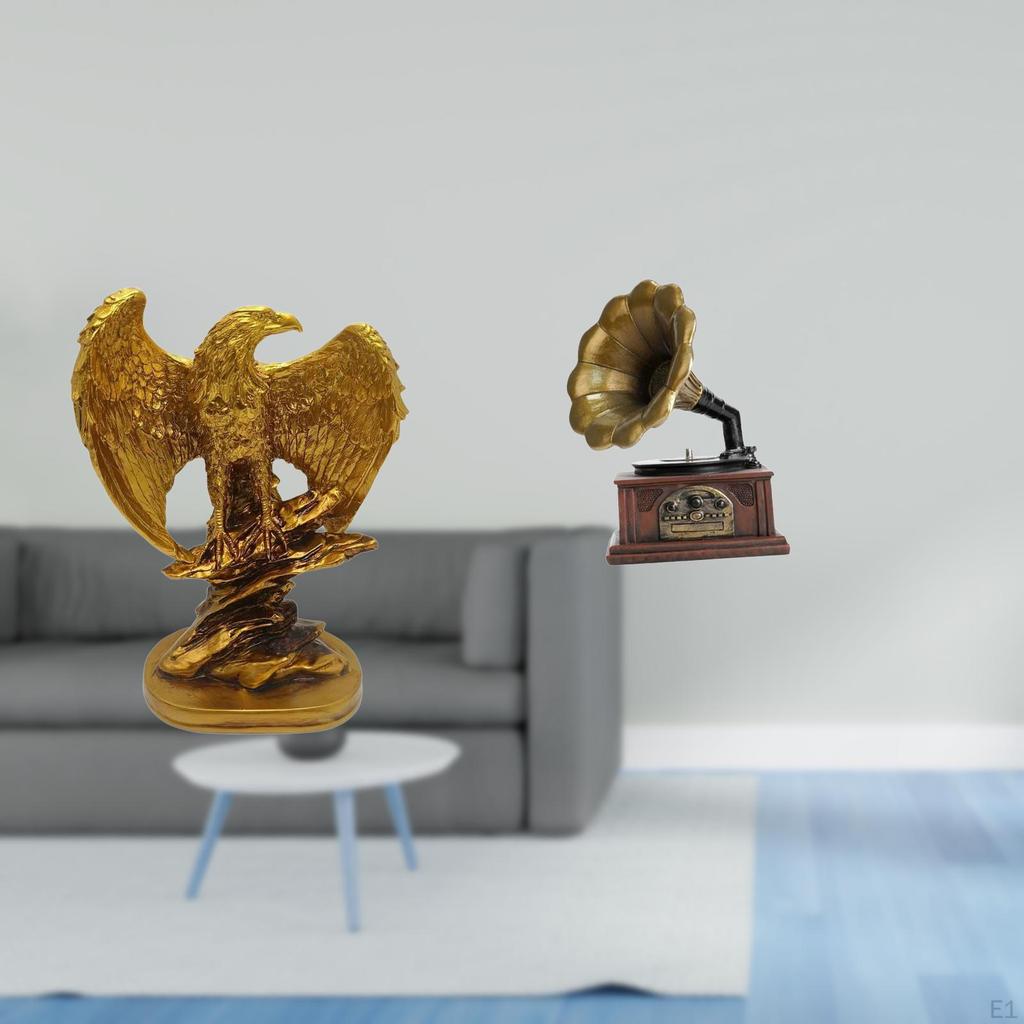 Statue Sculpture Desktop Ornament Artwork Gift Collectible Vintage Resin Figurine Retro